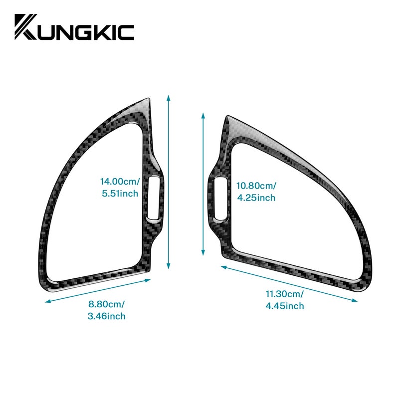 Real Soft Carbon Fiber Sticker For Kia Stinger CK 2019 2020 2021 2022 2023 LHD RHD Car Instrument AC Outlet Trim Accessories - Image 5
