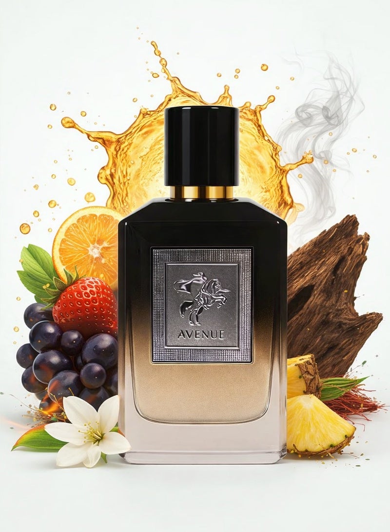 Cavalier Perfume Luxury Men’s Perfume The Cavalier Avenue Eau de Parfum 100ml | Long Lasting Perfume for Men with Fresh and Sweet Masculine Fragrance with Smoky & Citrus Accents - Image 1