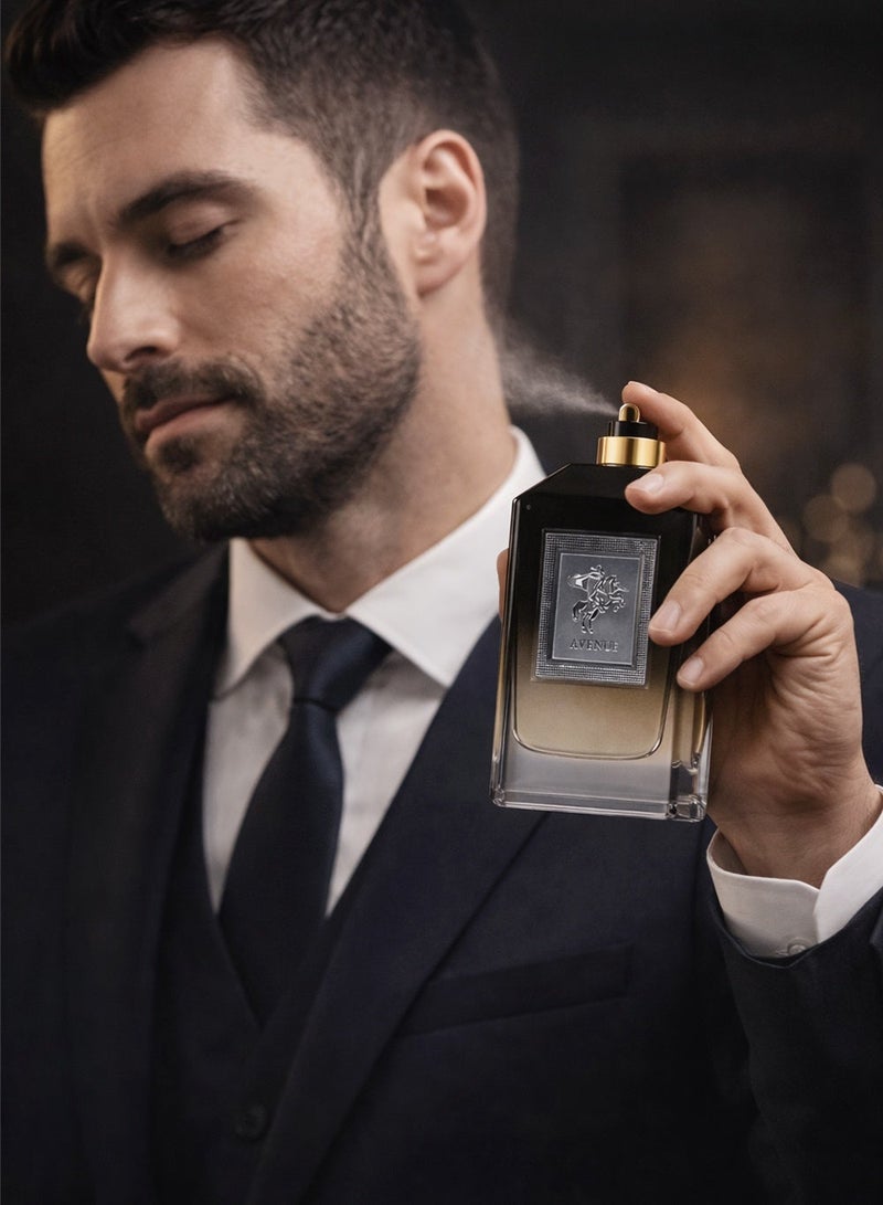 Cavalier Perfume Luxury Men’s Perfume The Cavalier Avenue Eau de Parfum 100ml | Long Lasting Perfume for Men with Fresh and Sweet Masculine Fragrance with Smoky & Citrus Accents - Image 3