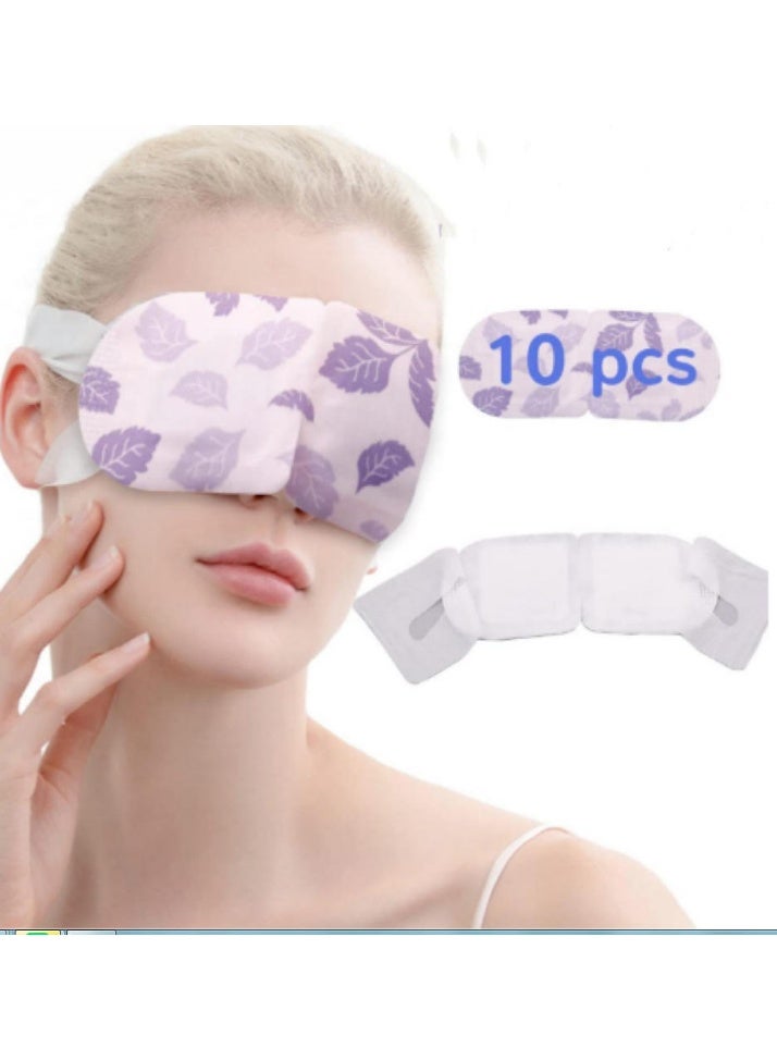 43℃ 10 Pcs Steam Eye Mask, Lutein Heated Eye Mask, Disposable Self-Heating Eye Mask, Eye Care for Dry Eyes, Dark Circles, Puffy Eyes, Puffiness, Eye Fatigue - Image 1