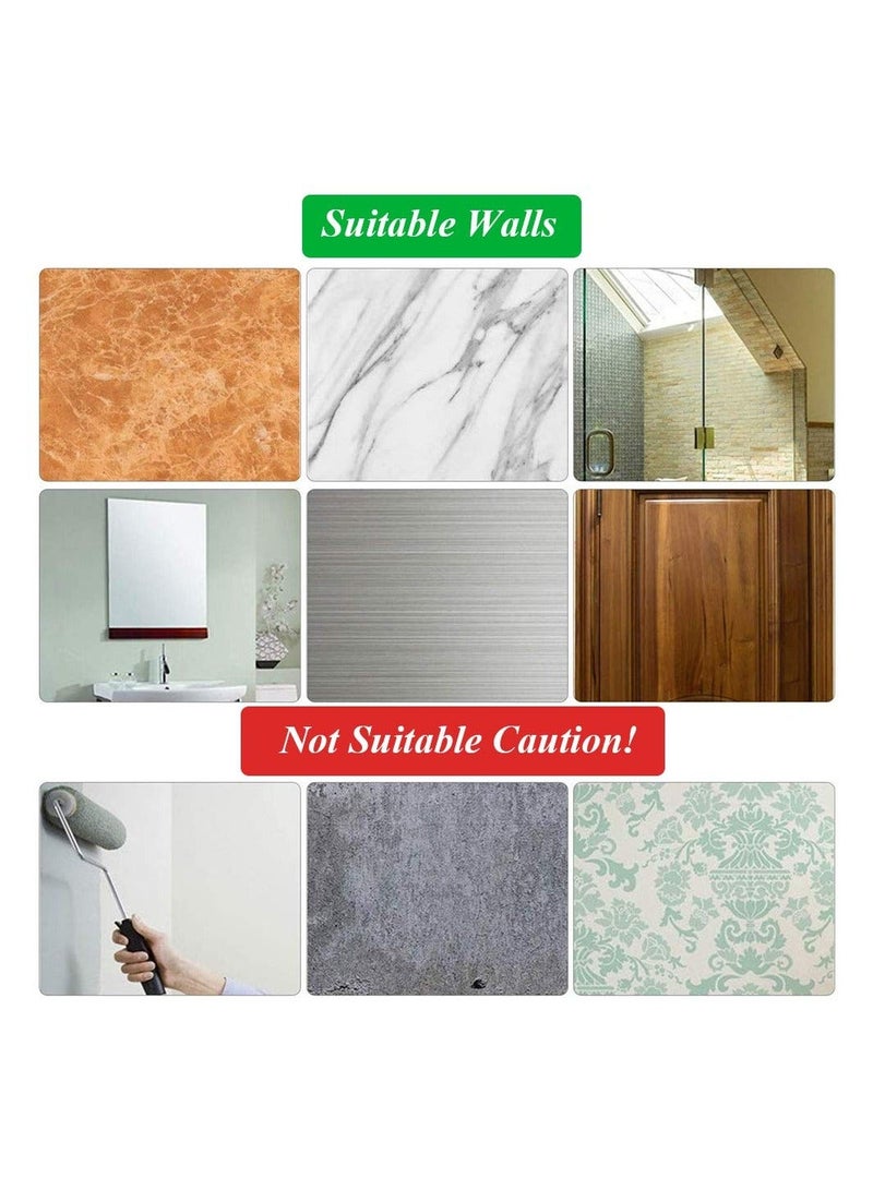 Y&D Self-Adhesive Hooks, 4 Pack Heavy Duty Wall 304 Stainless Steel Waterproof Bathroom No Drilling Mounted Hanger Hooks for Kitchen, Bathroom, Office Closet - Image 5