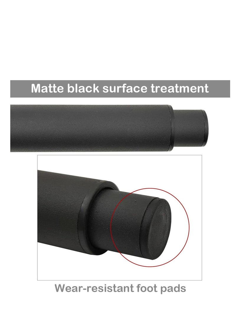 SYOSI - Bed Legs Adjustable,Retractable Heavy Duty Bed Center Frame Slat Support Leg,Metal Furniture Support Feet,Suitable for Cabinet Sofa Bed Frame Replacement Parts 2Pcs 7inch -13inch (Black) - Image 1