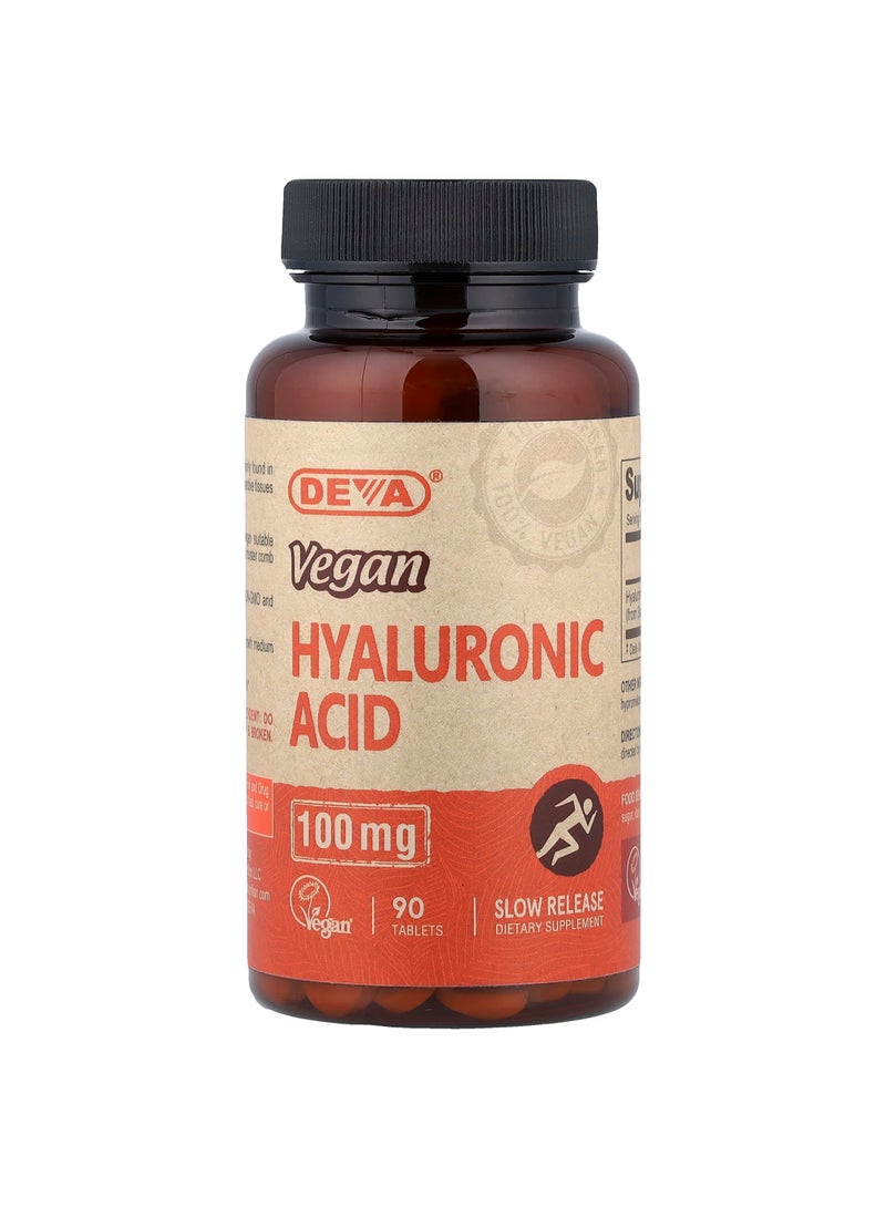 Deva Vegan Hyaluronic Acid , 100 mg , 90 Tablets