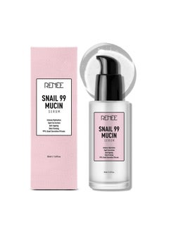 Renee Snail 99 Mucin Serum For Face Contains 99% Snail Secretion Filtrate & Hyaluronic Acid Intense Hydration Blemishes Wrinkles & Spot Correction Anti Ageing Skin Firming All Skin Types  - Image 1