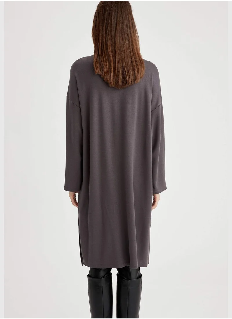 DeFacto Basic Viscose Longline Cardigan