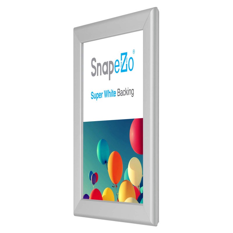 SnapeZo Certificate Frame 8.5x11  Silver  1.25 Inch Aluminum Profile  Front-Loading Snap Frame  Wall Mounting  Professional Series - Image 4