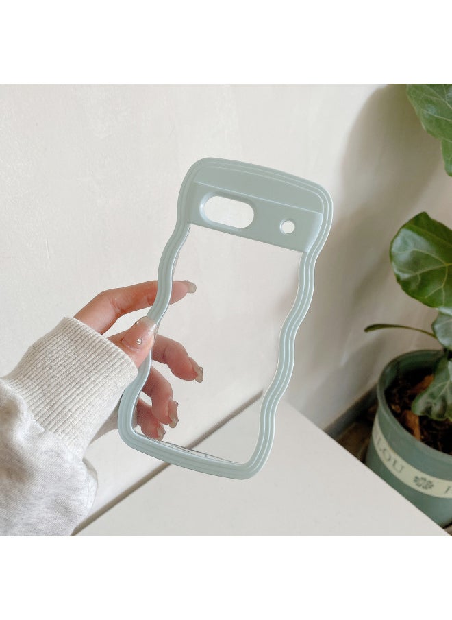 Generic - For Google 7A/8A Two-in-One Wave Phone Case Google Pixel Transparent PC Phone Case Big Wave-Color:Light Purple-Applicable Model:Google9/ 9Pro - Image 1