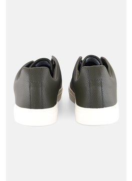 Algspar Men Lace Up Casual Shoes, Olive  - Image 2