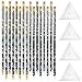 Maitys 20 Pcs Rhinestone Picker Pen Set 16 Yellow and White Self Adhesive Nail Dotting Wax Pen with 4 Triangular Bead Separator Crystal Pick up Tools for Nail Art Diamond Painting - Image 2