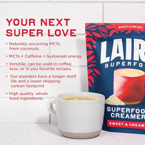 Laird Superfood Non-Dairy Superfood Creamer - Coconut Powder Coffee Creamer - Sweet & Creamy - Gluten Free, Non-GMO, Vegan - 8 oz. Bag, Pack of 1 - Image 5