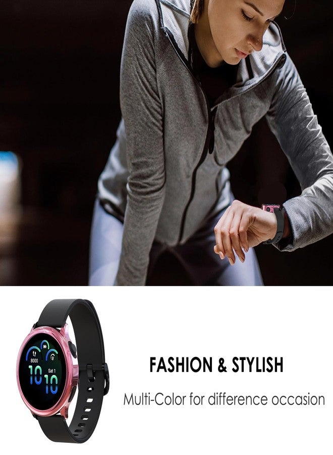 Simpeak 5-Pack Soft Screen Protector Bumper Case Compatible with Garmin Vivoactive 6 Smartwatch, Full Protection, Rose Pink/Clear/Silver/Black/Rose Gold - Image 2