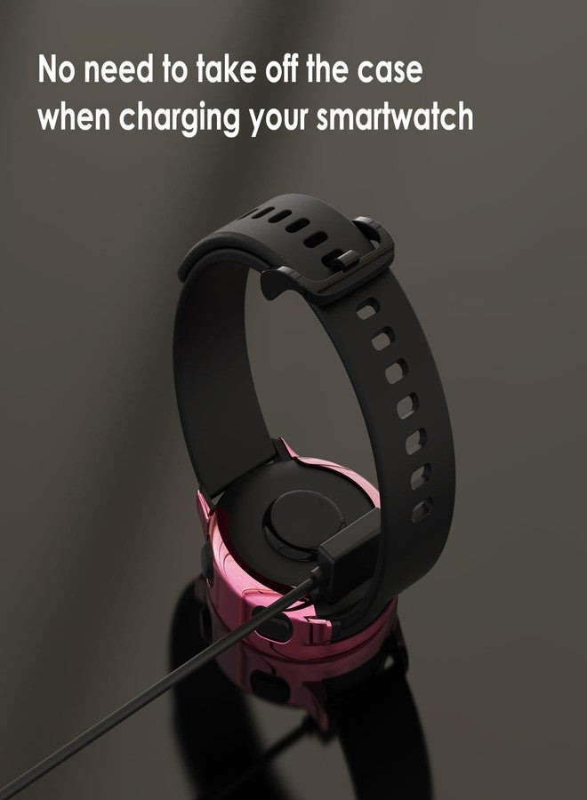 Simpeak 5-Pack Soft Screen Protector Bumper Case Compatible with Garmin Vivoactive 6 Smartwatch, Full Protection, Rose Pink/Clear/Silver/Black/Rose Gold - Image 3