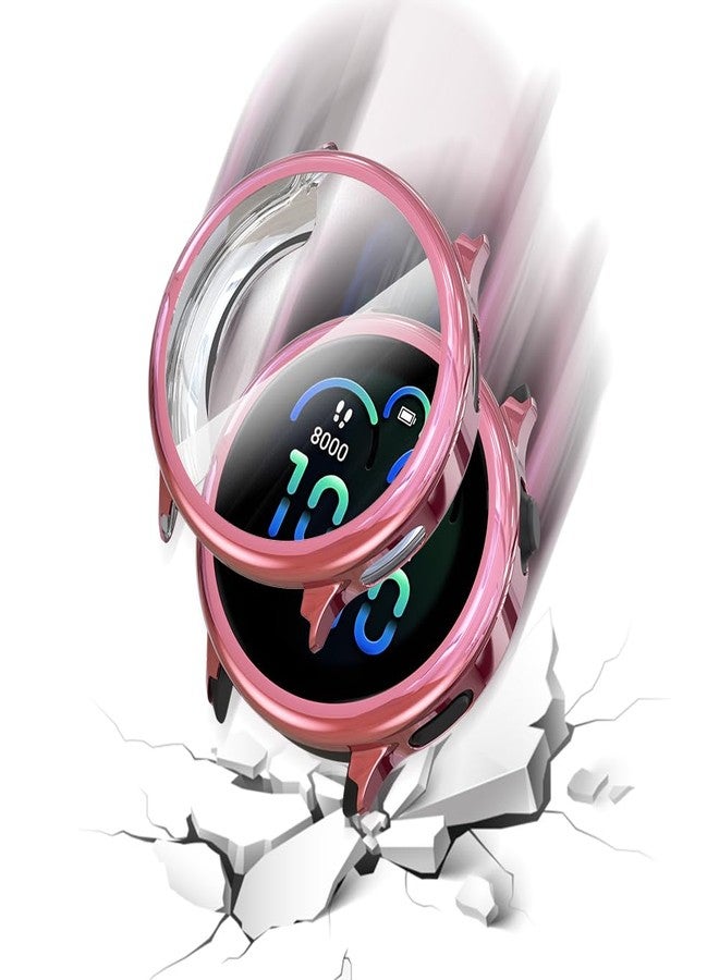 Simpeak 5-Pack Soft Screen Protector Bumper Case Compatible with Garmin Vivoactive 6 Smartwatch, Full Protection, Rose Pink/Clear/Silver/Black/Rose Gold - Image 5