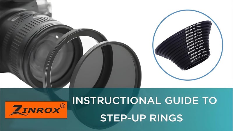 ZINROX® 37mm to 82mm Stepping Up Ring Filter Adapter Set, 12 Pieces – Step Up Rings Lens Filter Made in India - Image 2