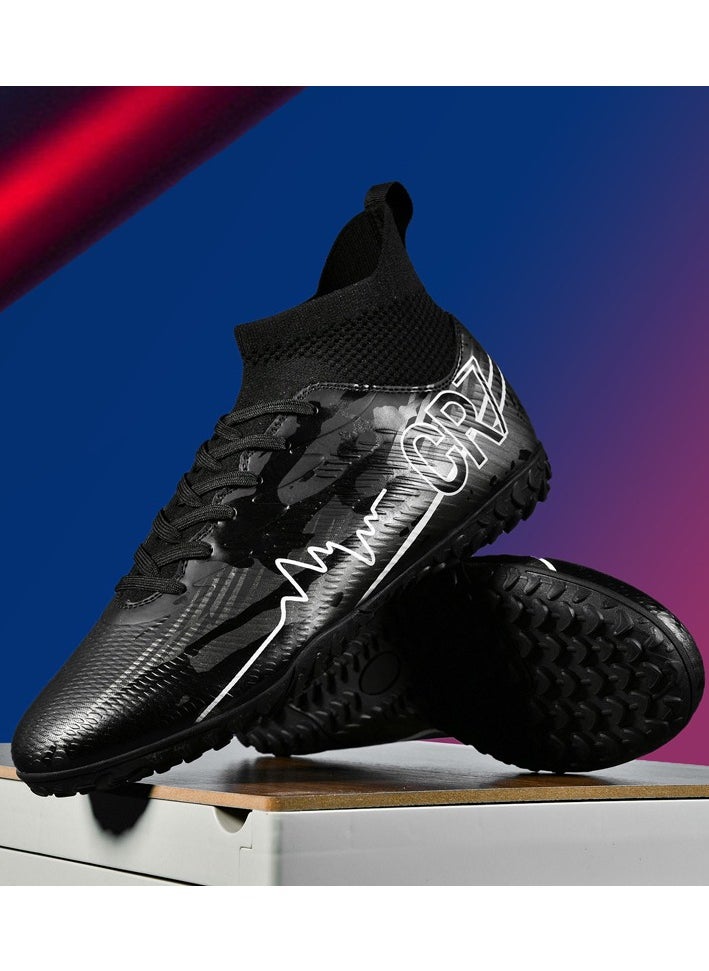 Generic Men Kids Fashion Soccer Shoes Cleats Team Sports Training TF/FG Turf Firm Comfort High-top Football Shoes Outdoor  - Image 4