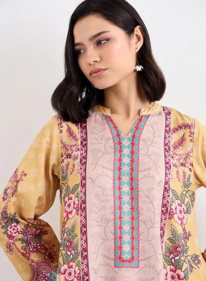Amirah Amirah Women Floral Print Maxi Jalabiya