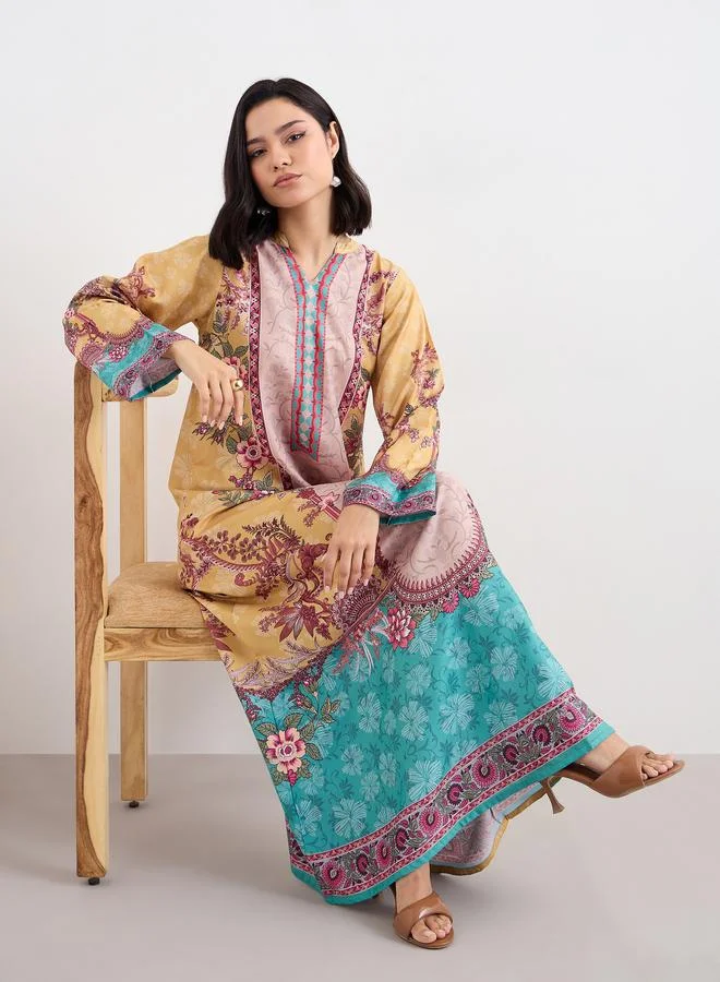 Amirah Amirah Women Floral Print Maxi Jalabiya