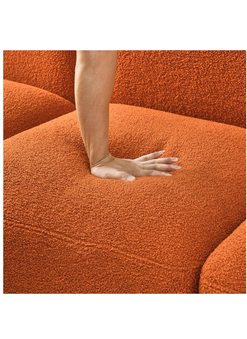 Comfynest - L Shape Modern Design Teddy Sofa - Image 1