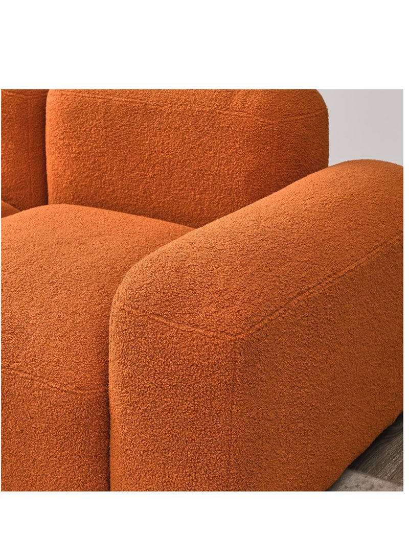 Comfynest - L Shape Modern Design Teddy Sofa - Image 1