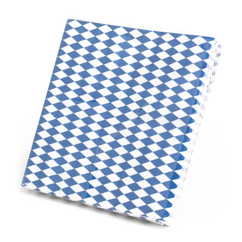 Beistle Blue & White Luncheon Napkins - Image 2
