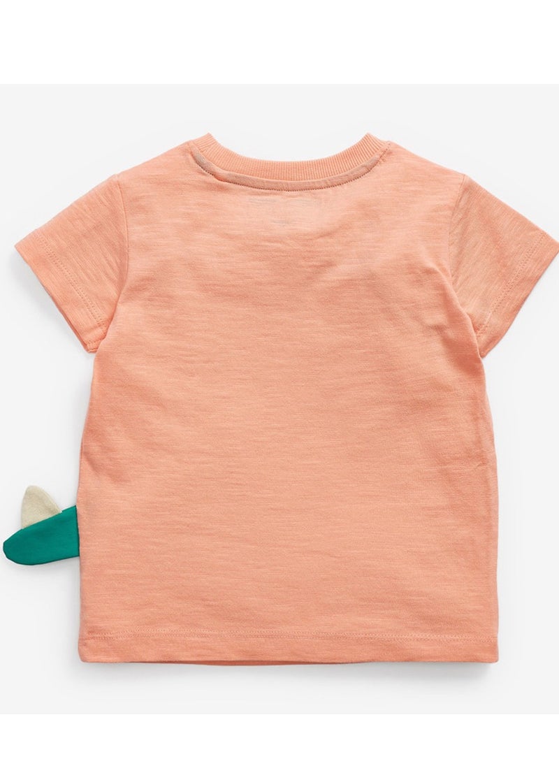 Al Aoyama Children's T-shirts clothing summer new short-sleeved T-shirts boys' knitted bottoming shirts  - Image 4
