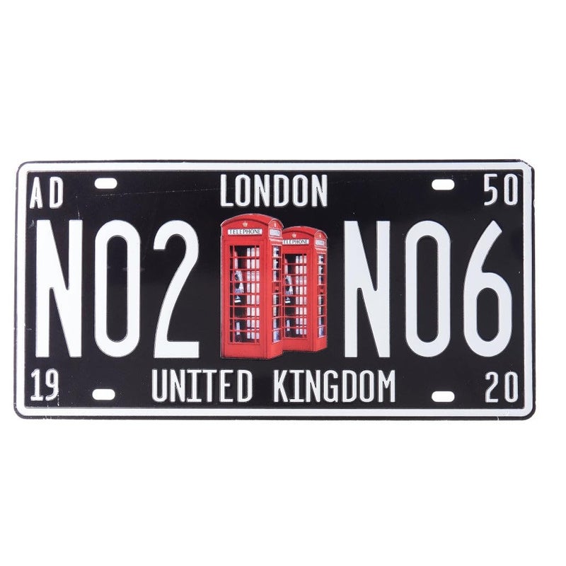 EAZYWAGON London Telephone Booth Vintage Retro Metal Signs - License Wall Plate, Decorative Car Tag for Cafe, Restaurant, Shop, Home, Hotel, Club, Office, Living Area - Design Plaque - Image 1