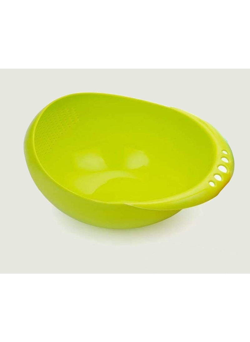 Whitecloud TRANSFORMING HOMES Whitecloud TRANSFORMING HOMES® Rice Pulses Fruits Vegetable Noodles Pasta Washing Bowl & Strainer(B 201-39) Multicolor  - Image 1