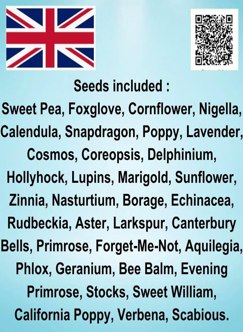 GGOOT SeedsAlp Gardening British 36 Flower Seeds Growing Planner Poster | A3 Size, Laminated | Ultimate Flower Planting Guide for UK Gardens, Greenhouses & Allotments - Image 2