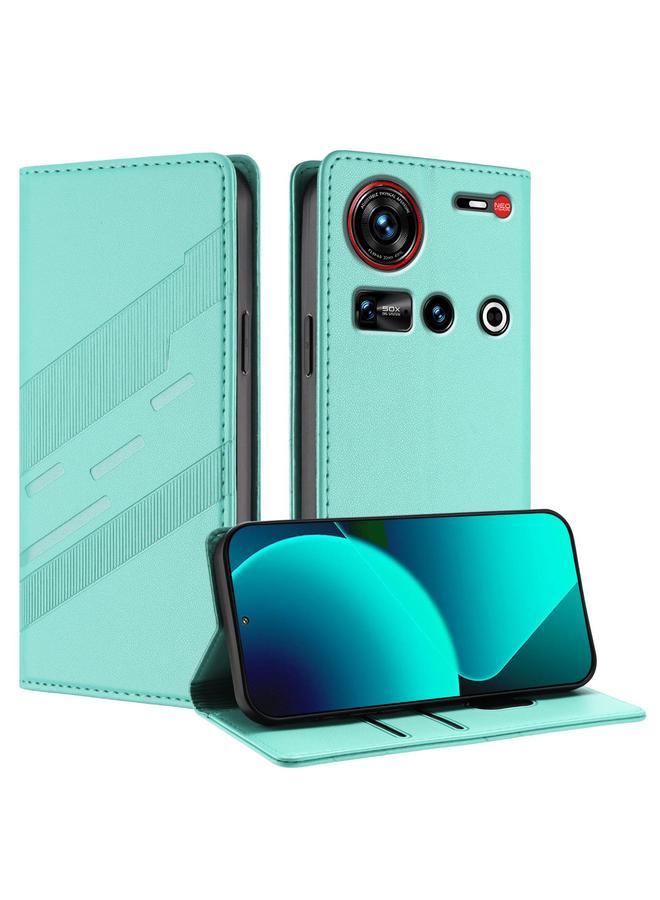 The Bros Case For ZTE nubia Z70 Ultra Embossed Multi-functional Wallet Retro Leather Phone Case