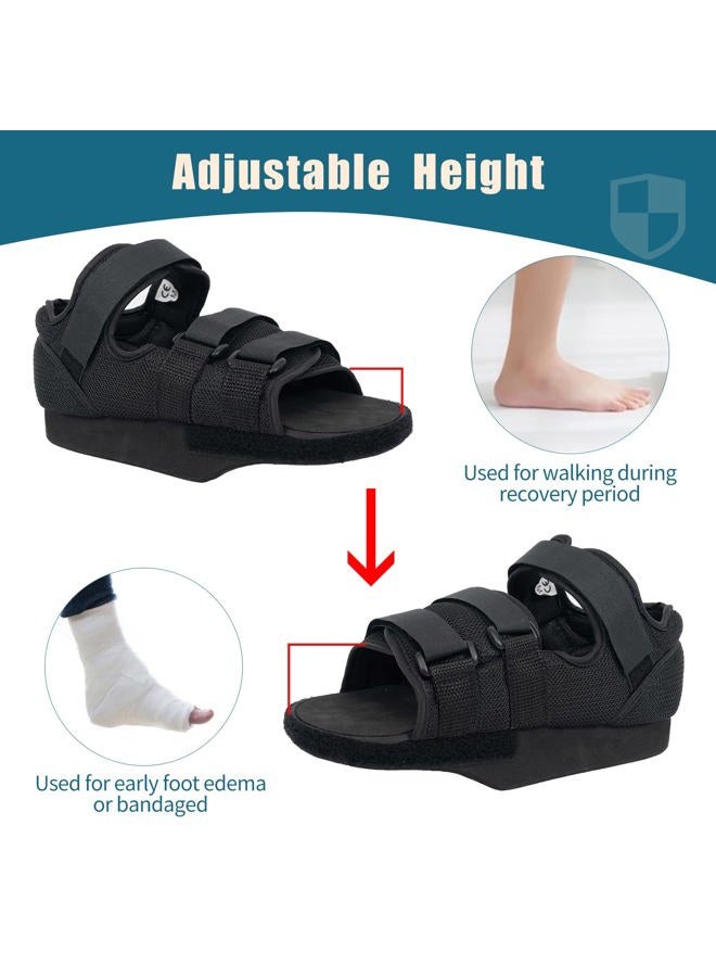 GHORTHOUD Forefoot Off-Loading Post Op Shoe Closed Toe Medical Walking Boot for Broken Toe Orthopedic Foot Brace for Post Bunion Hammertoe Surgery Brace (L) - Image 4