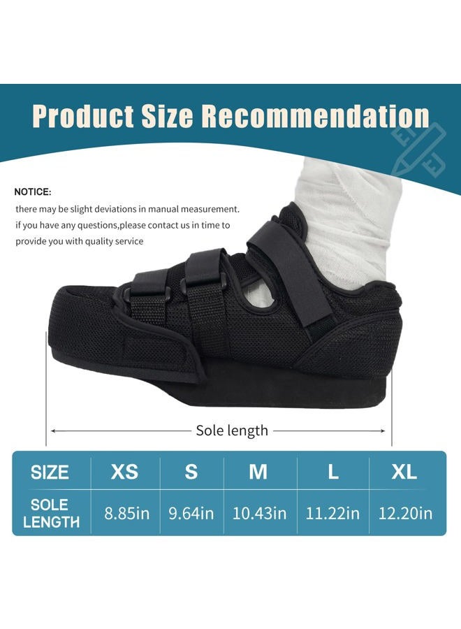GHORTHOUD Forefoot Off-Loading Post Op Shoe Closed Toe Medical Walking Boot for Broken Toe Orthopedic Foot Brace for Post Bunion Hammertoe Surgery Brace (L) - Image 2