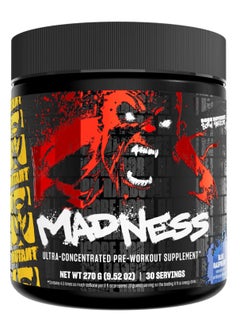 Mutant Madness Preworkout Supplement Blue Raspberry 270G  - Image 1