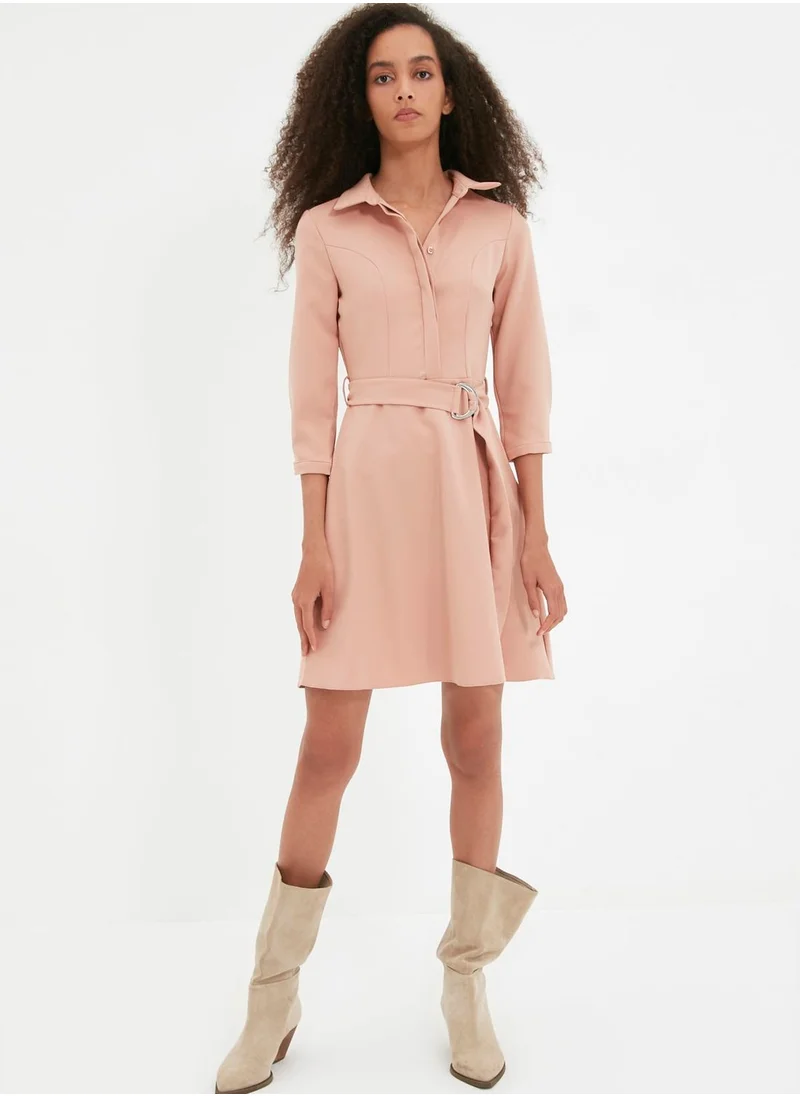 trendyol Button Detail Shirt Dress
