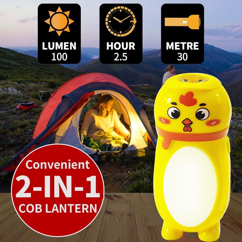 Hilngav 4 Pack Small Mini LED Flashlights for Kids Toddlers Cute Small Animal Flashlight- 2 in 1 Flashlight Camping Lantern Flashlights - Christmas Gift Stocking Stuffers for Girls Boys Party Favors - Image 4