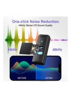 Generic Wireless Lavalier Microphone for iPhone & iPad - 48H Battery Life, 2-in-1 Plug-and-Play Clip-On Mic with Charging Case for Interviews, Video Podcasts, and Vlogs.  - Image 3