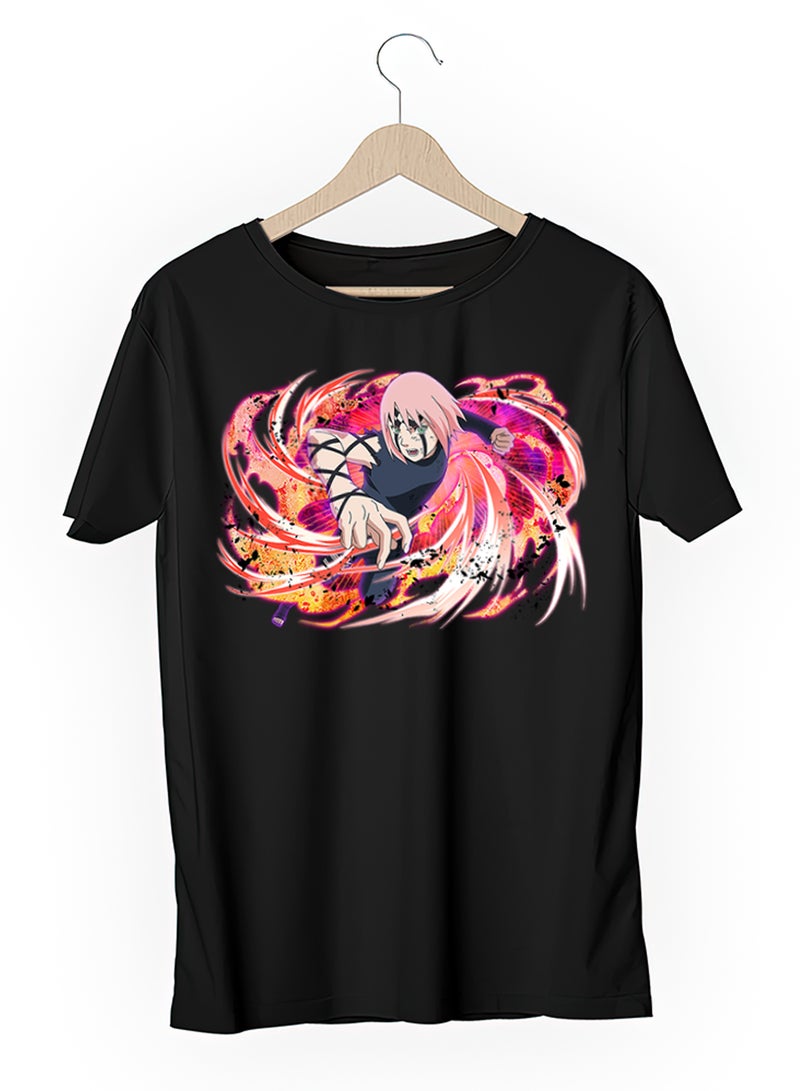 Fashion World Cotton T-shirt Printed with High-quality Anime Naruto Sakura - Image 3