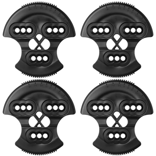 LaRandom 4 Sets Flex 3D Hinge Discs Black Flex Bindings for Snowboard Binding, Ski Binding and Other Winter Sports Equipment with Hinge Systems - Image 1