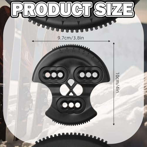 LaRandom 4 Sets Flex 3D Hinge Discs Black Flex Bindings for Snowboard Binding, Ski Binding and Other Winter Sports Equipment with Hinge Systems - Image 2