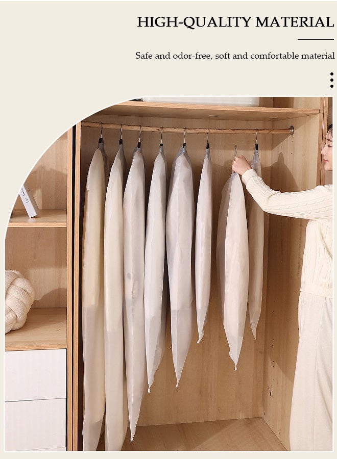 DUNISO 10 PCS Hanging Clear Garment Bags, Washable Clothes Bags for Storage Waterproof Garment Bags for Closet Storage, Wardrobe Clothes Protector, Breathable Dust Cover for Shirts, Coats, Dresses, Suits - Image 2