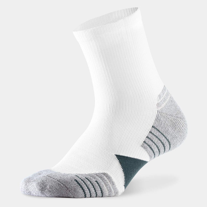 WANDER Men's Athletic Ankle Socks 6 Pairs Running Socks for Sport Low Cut Cycling Socks 6-9/10-12/12-14 (White Grey, Shoe Size: 10-12) - Image 3
