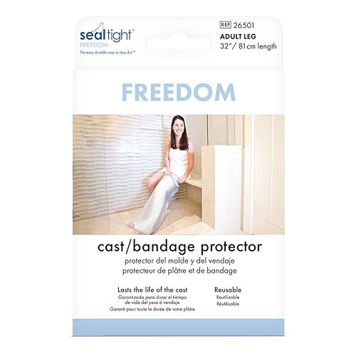 Brownmed Seal-Tight Freedom Cast & Bandage Protector - Waterproof Shower Cover for Leg Casts & Injuries - Adult - Image 1