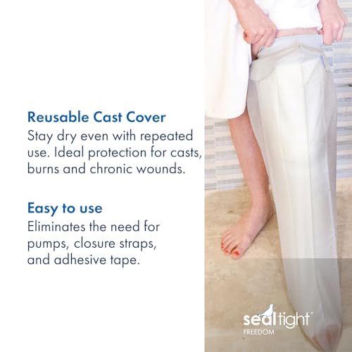 Brownmed Seal-Tight Freedom Cast & Bandage Protector - Waterproof Shower Cover for Leg Casts & Injuries - Adult - Image 3