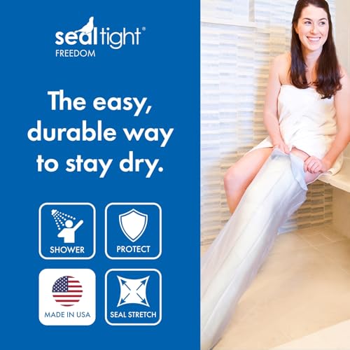 Brownmed Seal-Tight Freedom Cast & Bandage Protector - Waterproof Shower Cover for Leg Casts & Injuries - Adult - Image 2