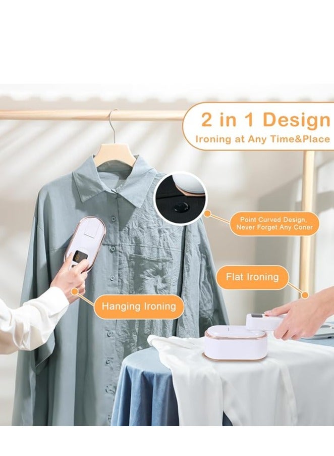 Travel Steamer Iron for Clothes – 1200W Handheld Portable Travel Garment Steamer, 3 Steam Levels, LCD Screen, 10S Fast Heat-Up, Wrinkle Remover for Dress Shirts, Clothes, Fabric, Home & Travel, Portable Steamer for Clothes, Compact Ironing Solution, Anti-Drip, Powerful Steaming, Travel-Friendly Steamer  - Image 4