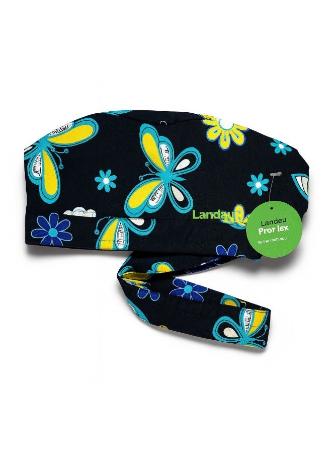 Landau غطاء رأس طبي لاندو أزرق أسود x أصفر - Image 1
