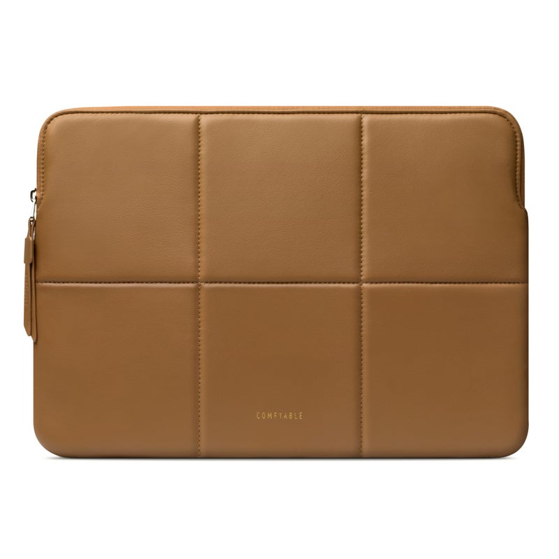 Comfyable Laptop Sleeve 13 Inch 14 Inch Compatible for Mac Air M5 13 MacBook Neo MacBook Pro 14 M5 ProMax 2026 Quilted Laptop Case Brown - Image 2