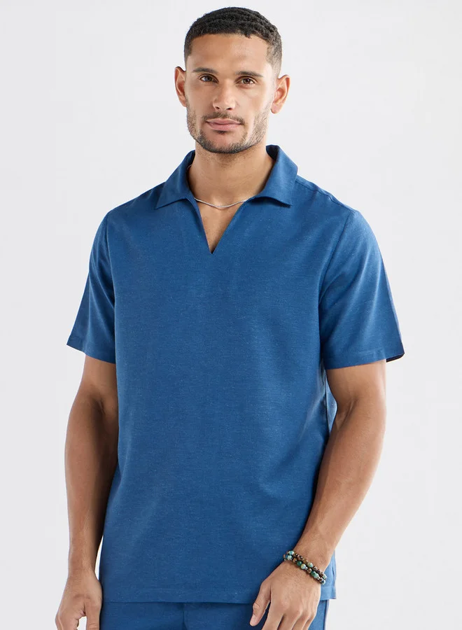 سبلاش فيڤ قميص سادة بأكمام قصيرة