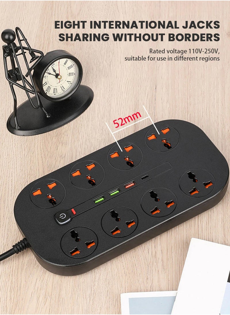 قطاع الطاقة شاحن سريع Multiprise المنزل الذكي تمديد مقبس كهربائي نوع C مقبس الطاقة منفذ USB للهاتف الكمبيوتر شحن أجهزة متعددة