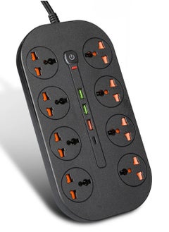 EzzySo Power Strip Fast Charger Multiprise Smart Home Extension Electrical Socket Type C Power Socket USB Port For Computer Phone Multiple Devices Charge  - Image 1