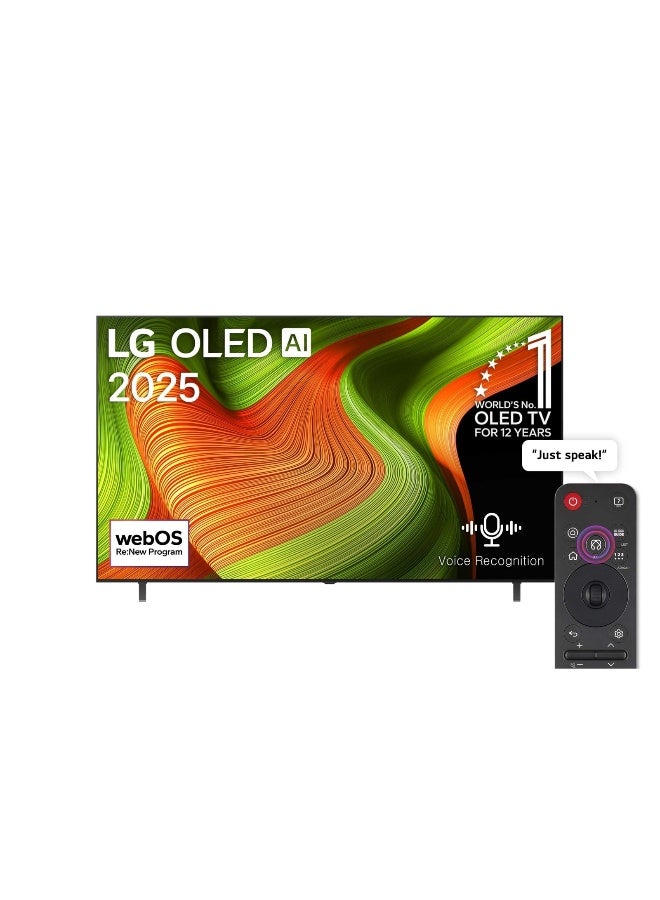 83 inch OLED AI Gen2 4K 120Hz Smart TV AI Magic remote webOS25 2025 OLED83B56LA-AMAG black